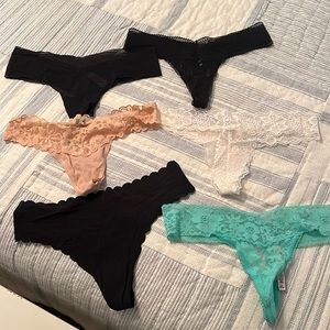 EUC Victoria’s Secret, thongs, size small, and medium
